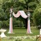 Artificial Wedding Arch Flowers Set with Drapes, Floral Backdrop Decor Kit